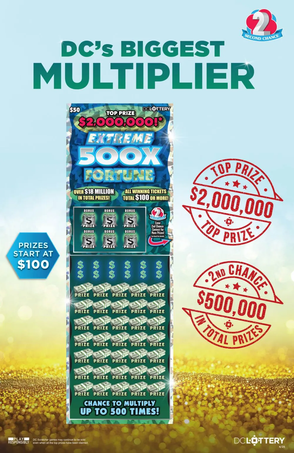 Extreme 500X Fortune | DC Lottery